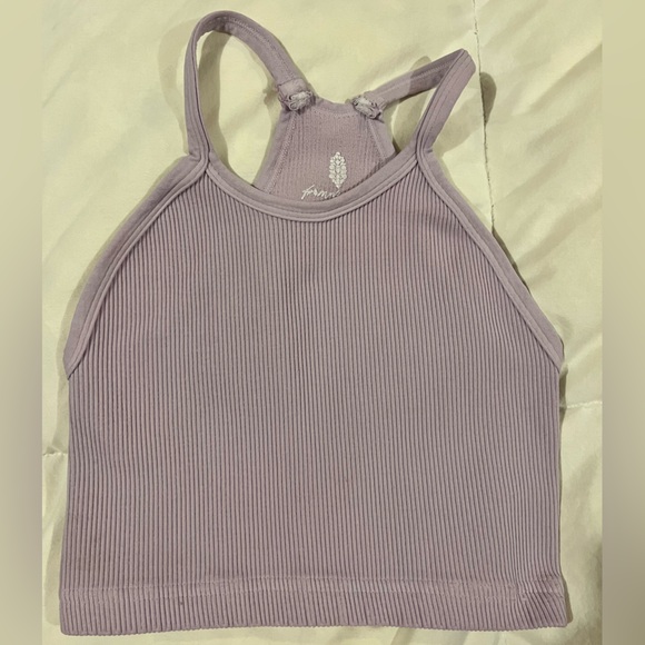 NWOT Free People Movement Happiness Runs Crop Tank Lavender Glaze Purple Sz XS/S - Picture 6 of 7